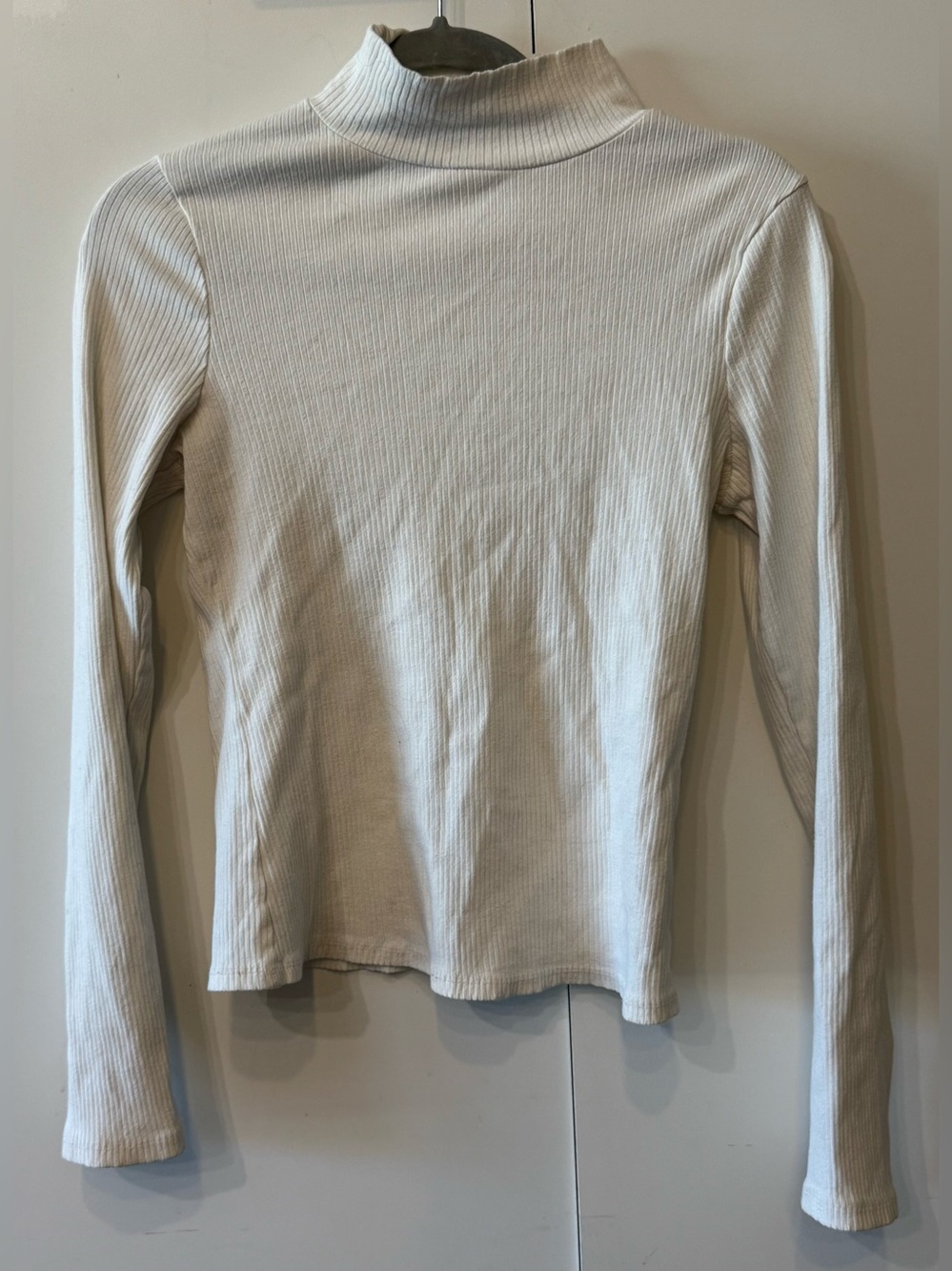Maeve by Anthropologie Ribbed Mock Neck Long Sleeve Top